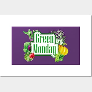 Live well eat well - Green Monday Posters and Art